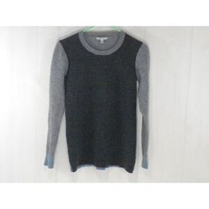 Toad & Co Sweater Womens S Gray Colorblock Lambswool‎ Trillium Crew